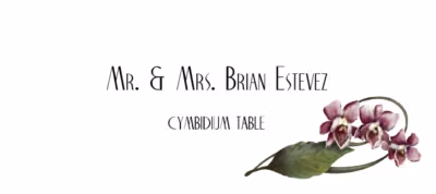 Cymbidium Place Cards