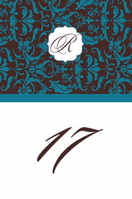 Daily Damask Table Numbers