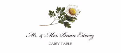 Daisy Place Cards