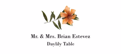 Daylily Place Cards