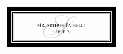 Elegance Watermark Place Cards