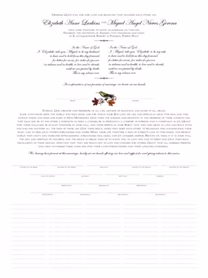 Fall Indy Certificate