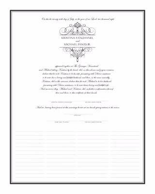 Flourish Monogram 01 Certificate