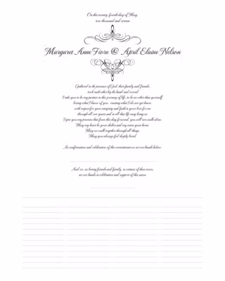 Flourish Monogram 02A Certificate
