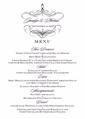 Flourish Monogram 04 Menus