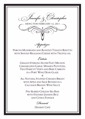 Flourish Monogram 09 Menus