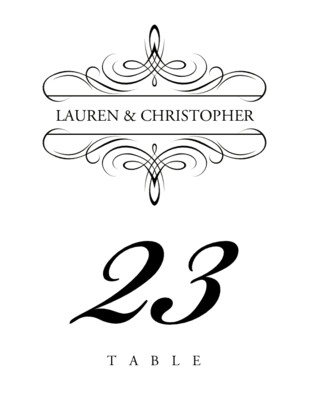 Flourish Monogram 10B