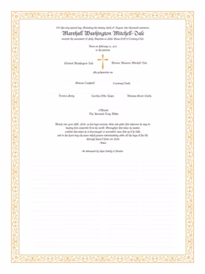 Blackletter Gothic Certificate