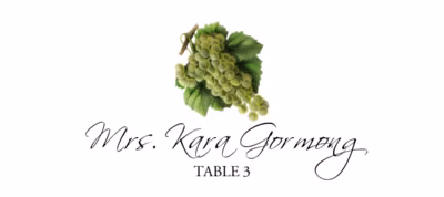 Green Grapes Place Cards