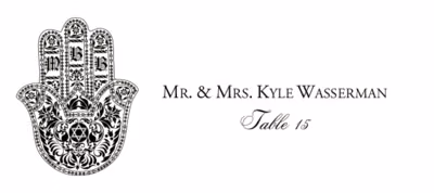 Hand of Miriam Place Cards