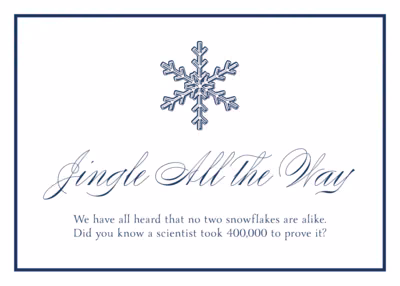 Snowflake Drawings Assortment Memorabilia Cards