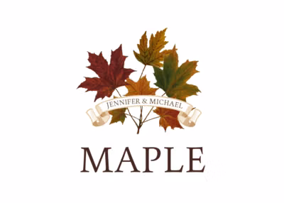 Autumn Leaf Banner Table Names