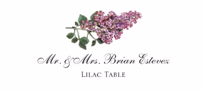 Lilac Place Cards