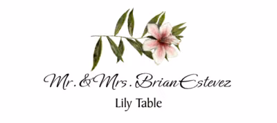 Lily Place Cards