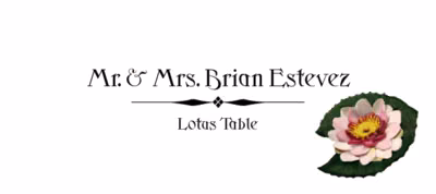 Lotus Place Cards