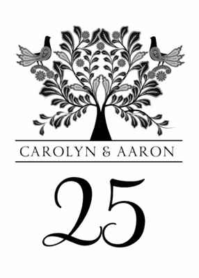 Love Dove Table Numbers