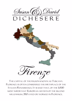 Map of Italy Memorabilia Cards