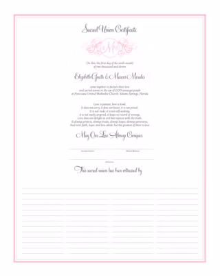 Curly Sue - Sacred Union Certificate