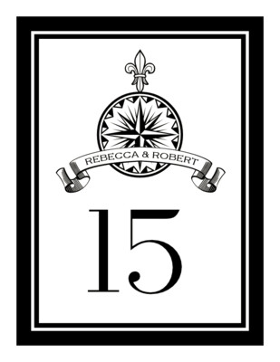 Fleur-de-lis Compass Banner