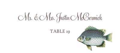 George Fish Place Cards