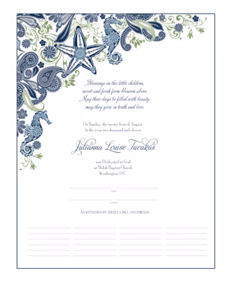 Paisley Ocean Certificate