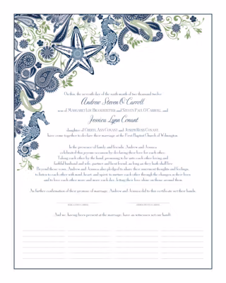 Paisley Ocean Certificate