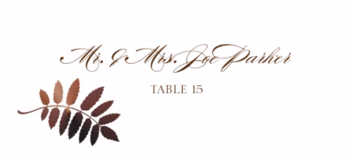 Peaceful Autumn 01 Place Cards