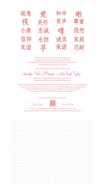 Chinese Sentiments Certificate