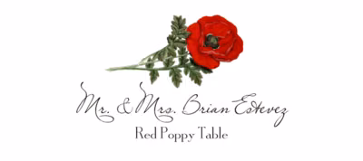 Red Poppy Place Cards