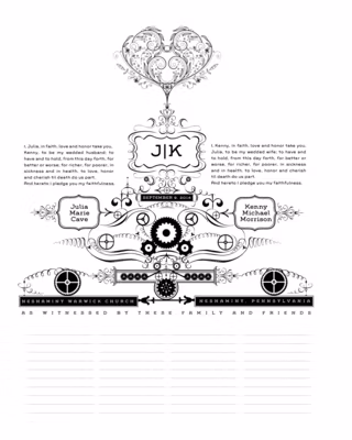 Geek Wedding Love Machine Certificate