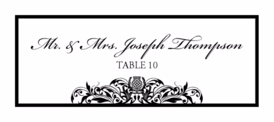 Scottish Thistle Place Cards