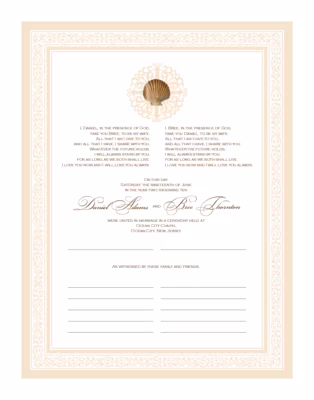 Sea Shell Flourish 01 Certificate