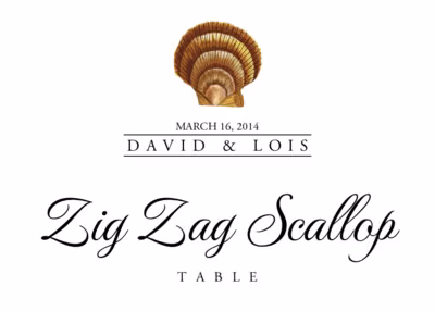 Seashell Assortment Table Names