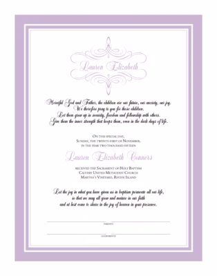 Simples Lines Certificate