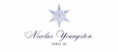 Snowflake 06 Place Cards
