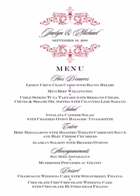Song Menus