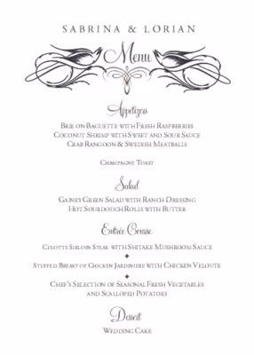 Starling Square Menus