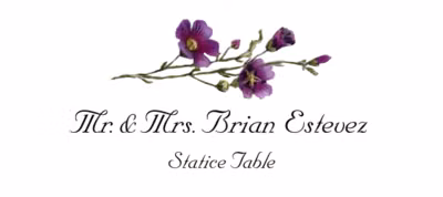 Statice Place Cards