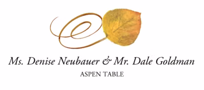Aspen Swirly Leaf Place Cards