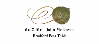Bradford Pear Swirly Leaf Place Cards