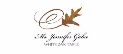 White Oak Swirly Leaf Place Cards