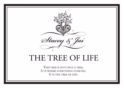 Tree of Life Heart Memorabilia Cards