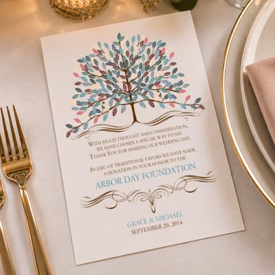 Flat Donation Card