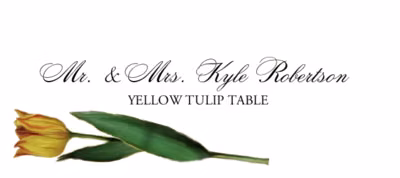 Tulip Bulbs Place Cards