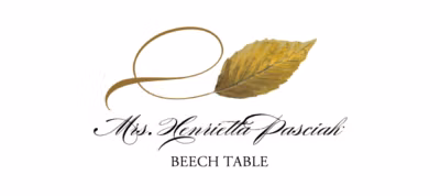 Beech Twisty Leaf Place Cards