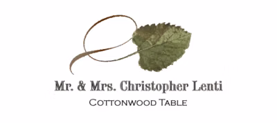 Cottonwood Twisty Leaf Place Cards