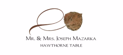 Hawthorne Twisty Leaf Place Cards