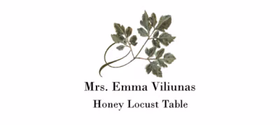 Honey Locust Twisty Leaf Place Cards