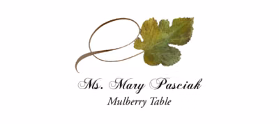 Mulberry Twisty Leaf Place Cards