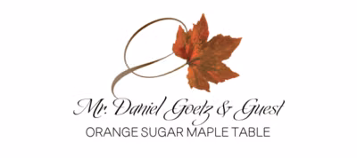 Orange Sugar Maple Twisty Leaf Place Cards